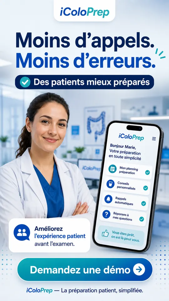 Patient mieux préparé avec iColoPrep